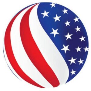 American Flag No Slogan Ball