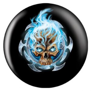 Flaming Blue Skull OTB